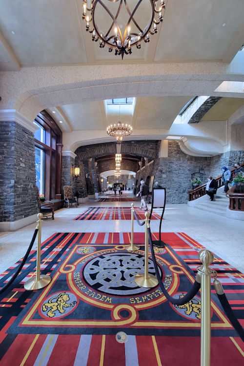 Banff Springs hotel lobby