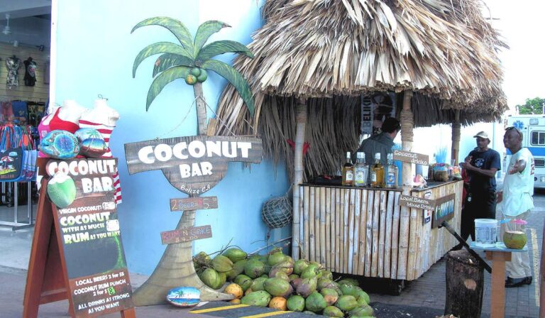 Coconut Bar In Belize