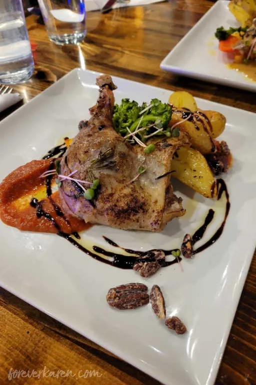Duck Confit at the Market Bistro, Canmore