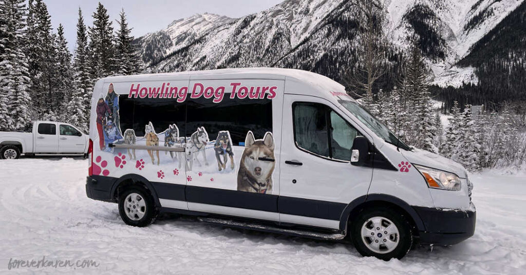 Howling Dog Tours shuttle bus