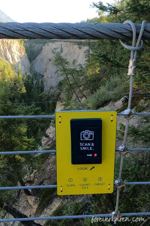 Camera spot on the suspension bridge