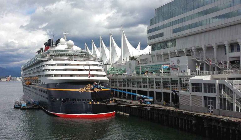 Disney Wonder cruise ship in Vancouver, Canada