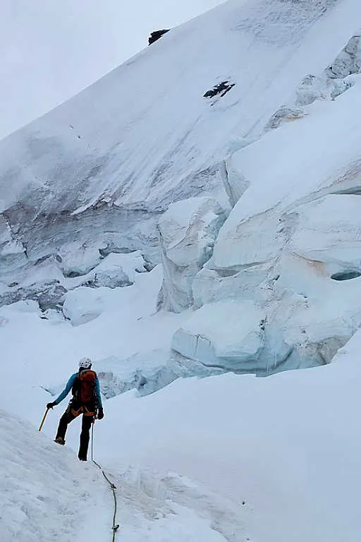 Explore a glacier with a guide