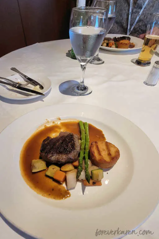 Majetic Princess prime rib dinner