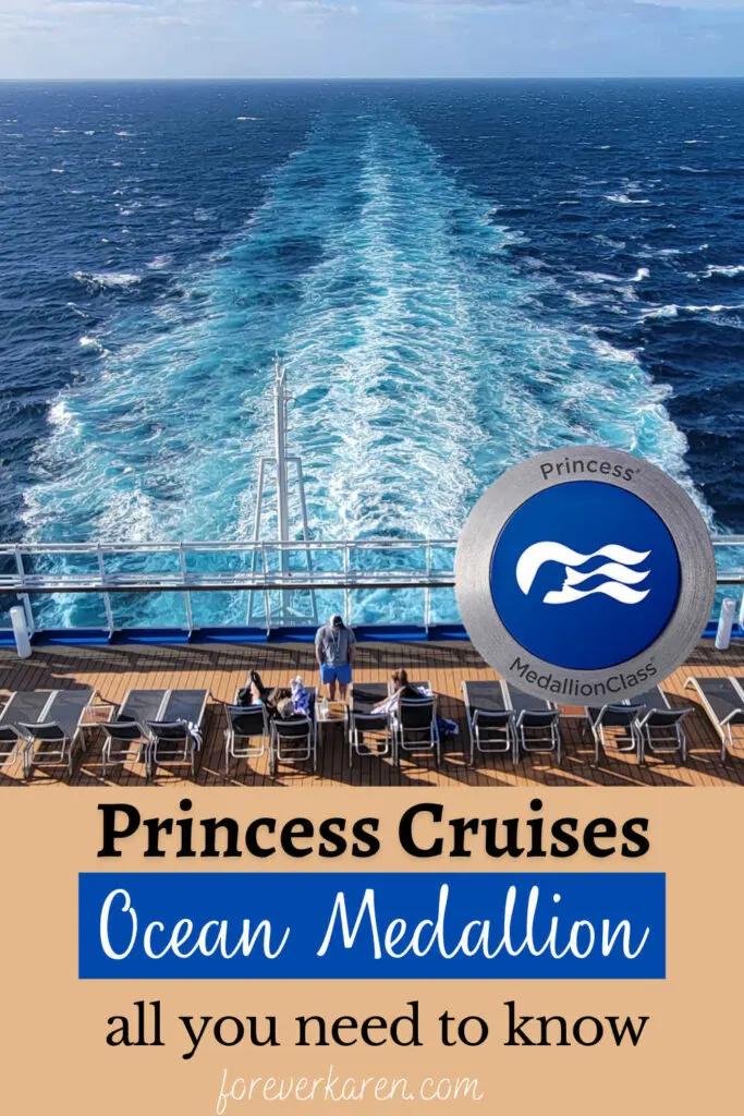 An Ocean Medallion on a Princess aft cruise ship