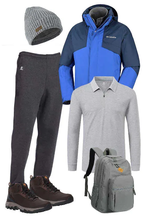 Men's outfits for an Alaska cruise