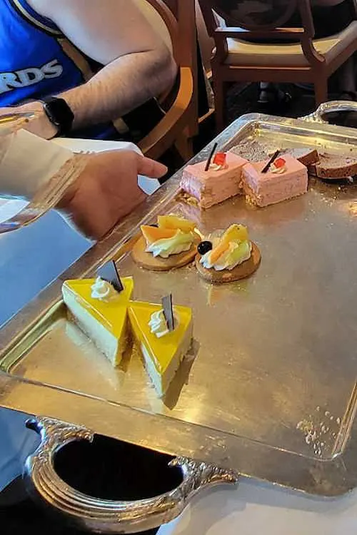 Princess Cruises afternoon tea sweet treats
