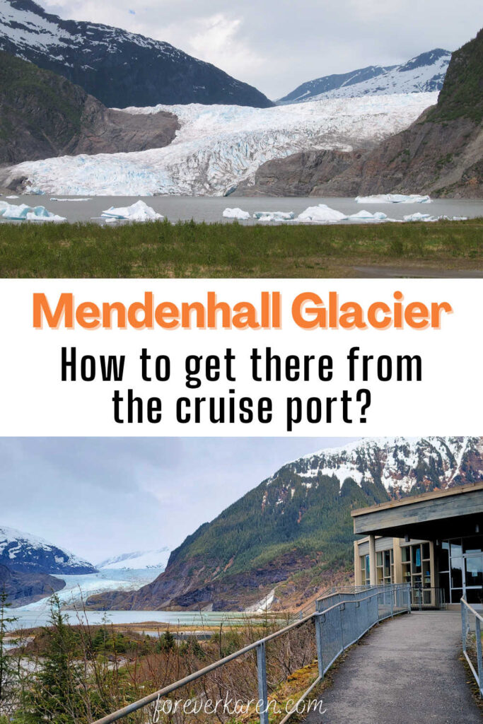 Mendenhall Glacier and visitor center in Juneau, Alaska