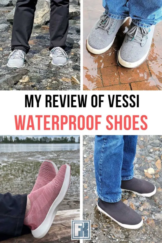 A selection of Vessi waterproof shoes