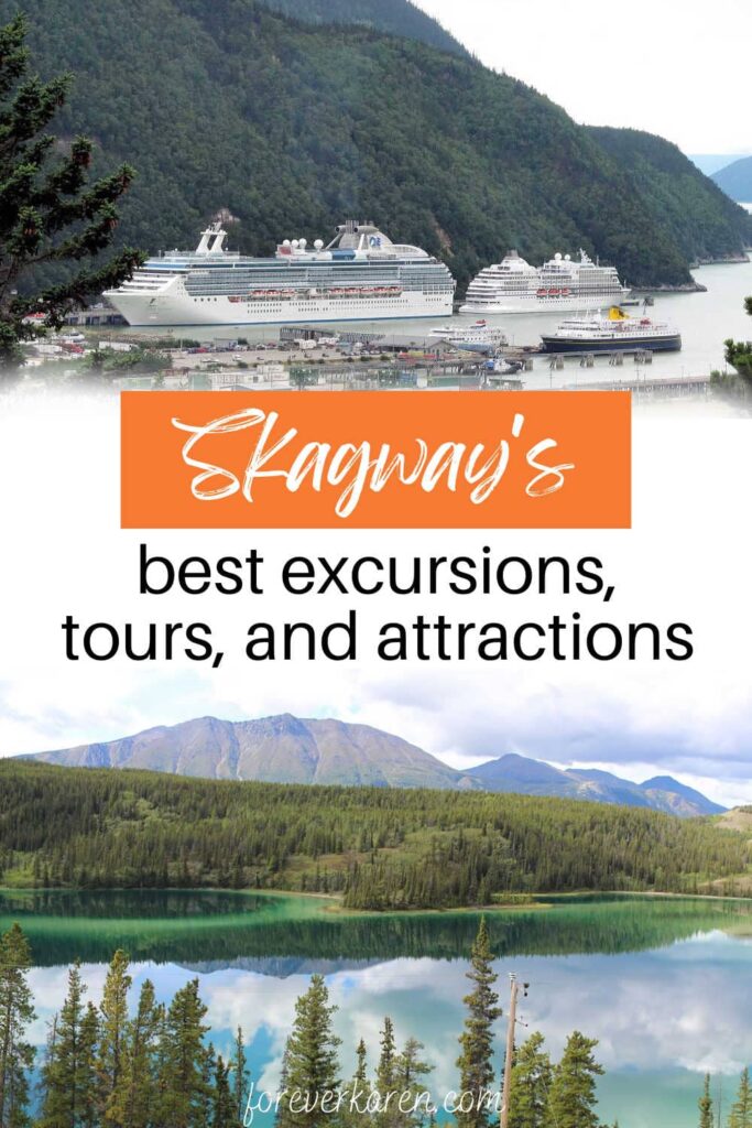 Skagway cruise port and Emerald Lake in the Yukon