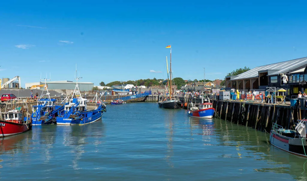Whitstable Harbour in Whitstable, England