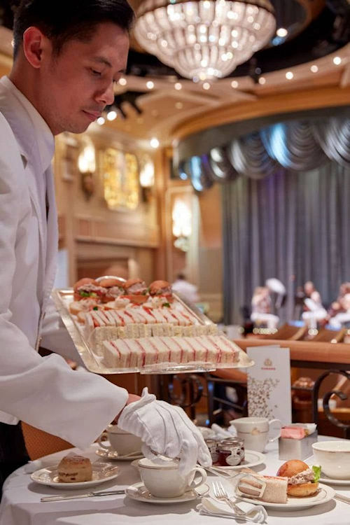 Afternoon tea on Cunard
