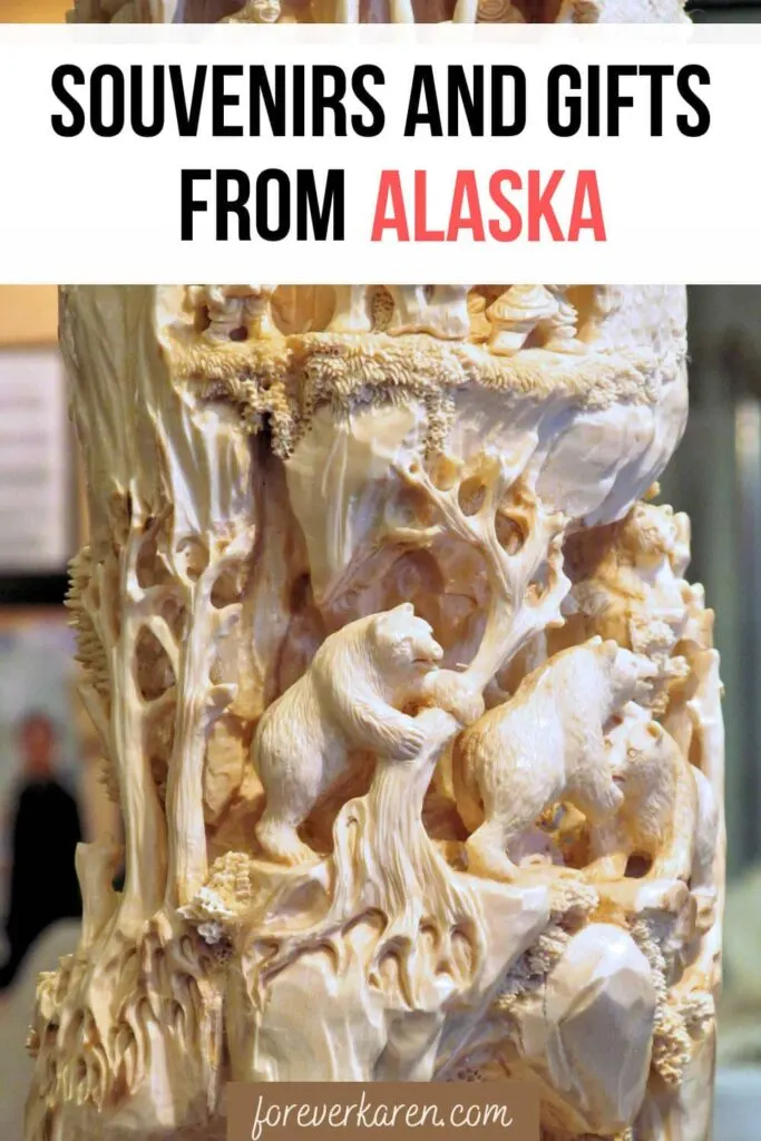 Mammoth carving, a popular souvenir from Alaska