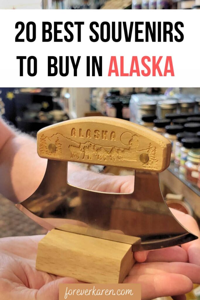 An Ulu knife, a popular souvenir from Alaska