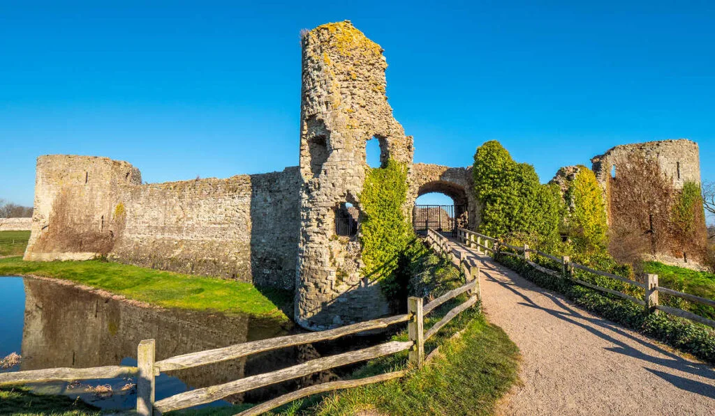 Pevensey Castle ruins
