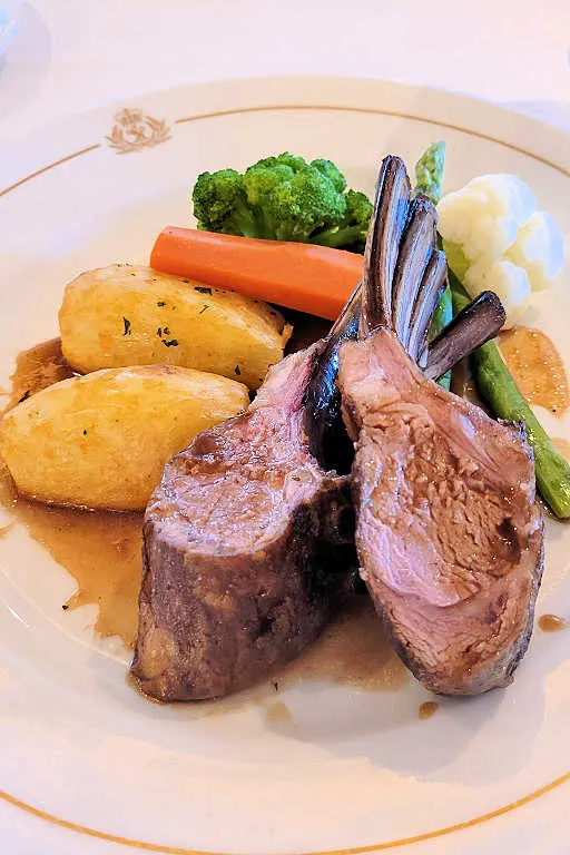 Roasted rack of lamb