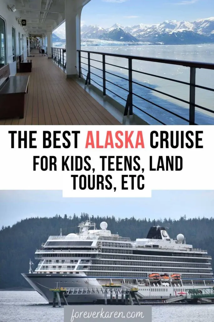 The Cunard Queen Elizabeth and Viking Orion cruise ships in Alaska