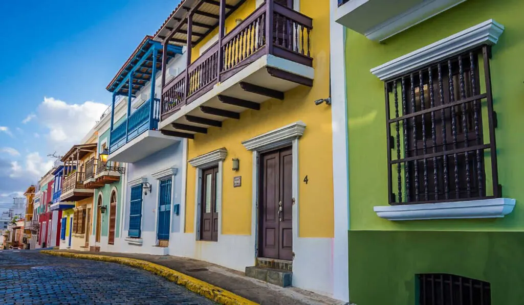Colorful buildings in Old San Juan, Puerto Rico