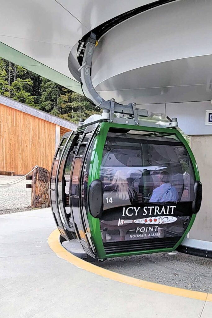 Icy Strait Point transporter gondola car