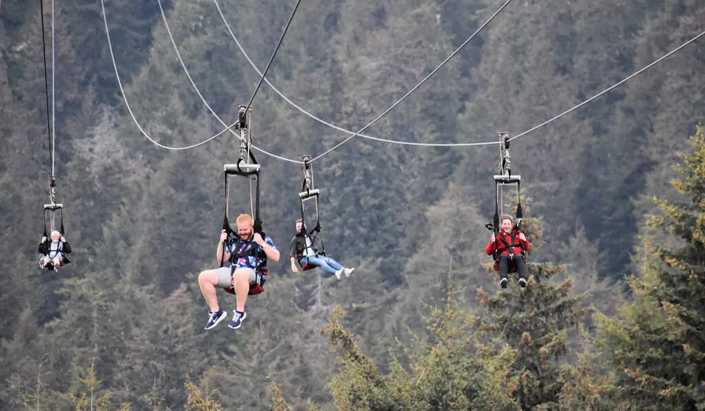 The ZipRider in Icy Strait Point