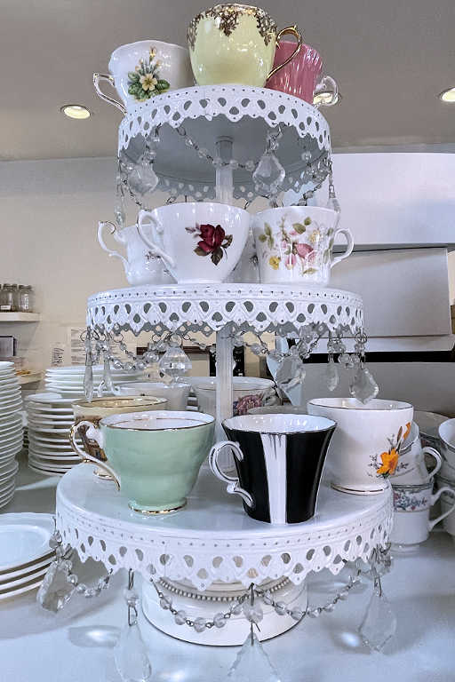 A teacup display