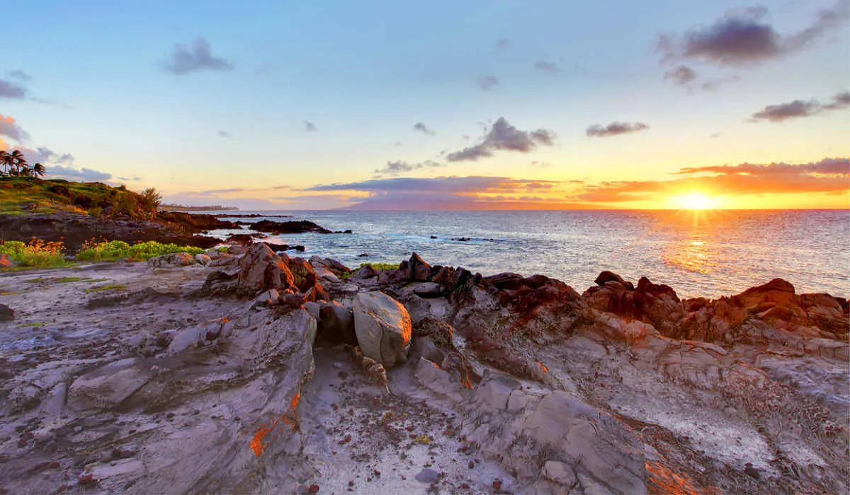 A coastal sunset in Maui