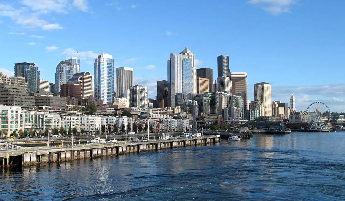 Seattle waterfront in Washington State