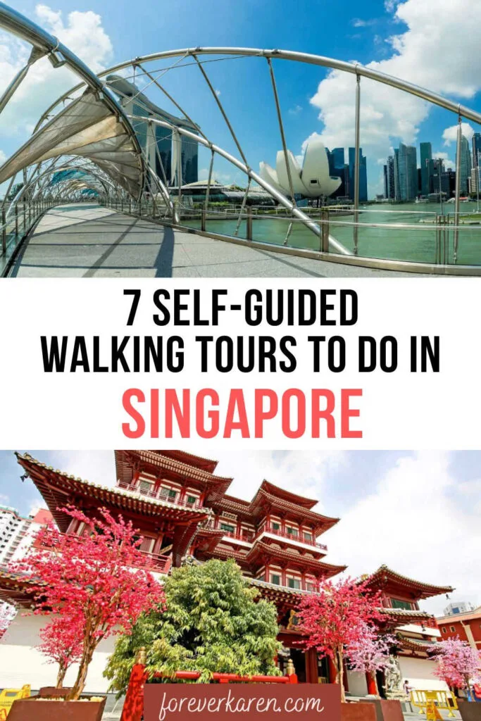 The Helix Bridge and Buddha Tooth Temple in Singapore - two great places to explore on foot