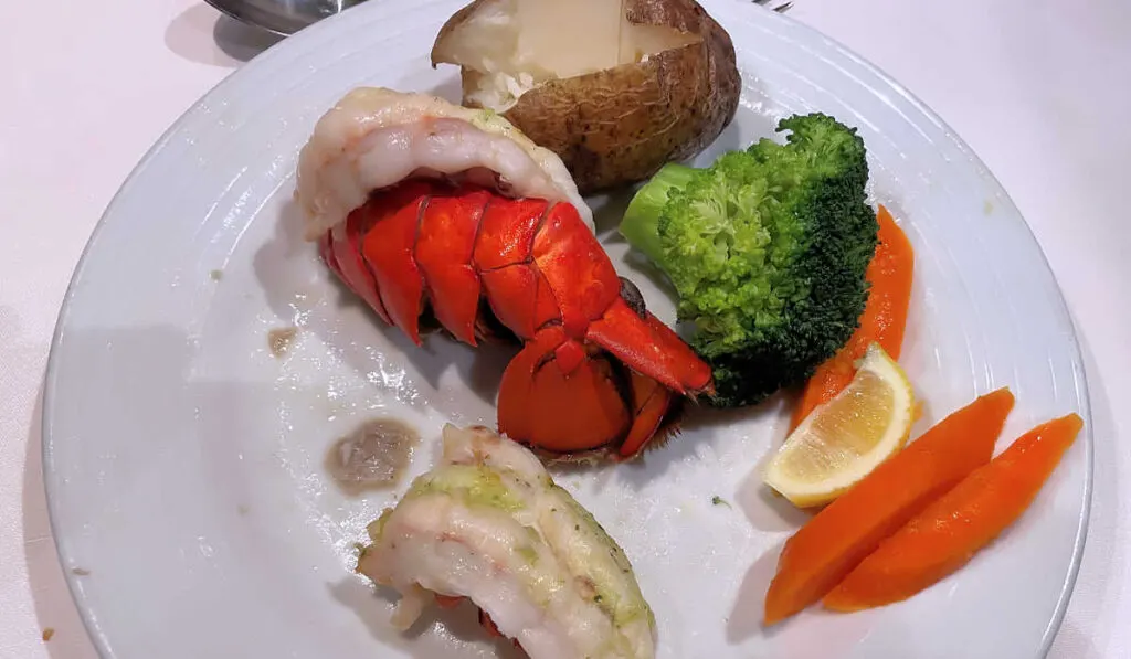 Ovation of the Seas Broiled Lobster tail