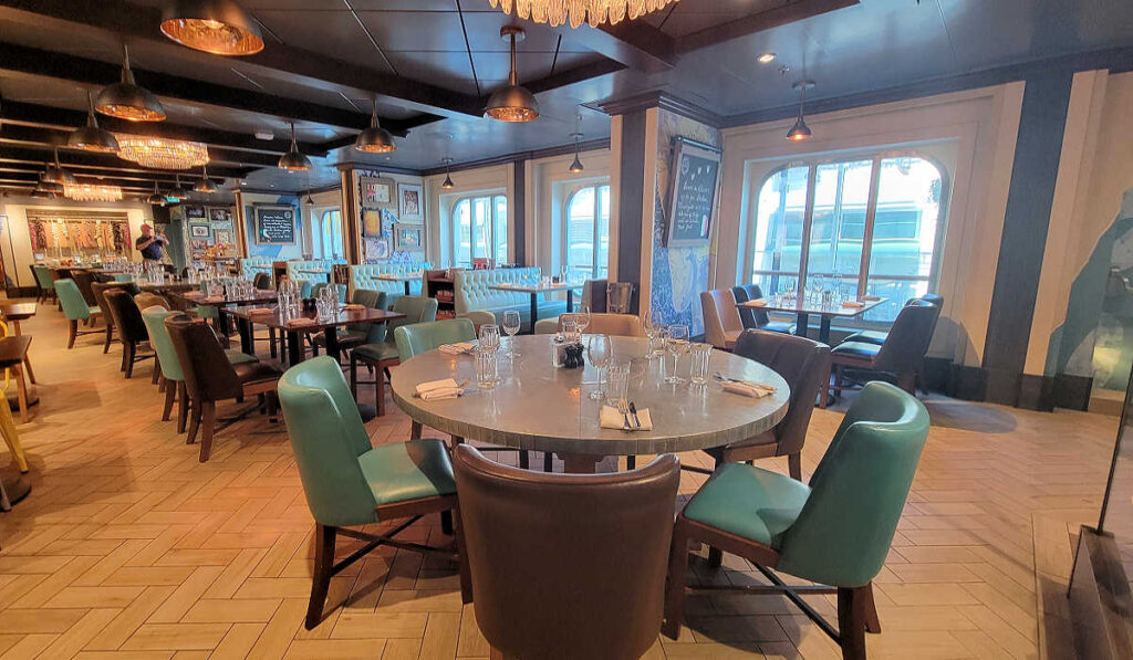 Jamie's Italian restaurant on the Ovation of the Seas cruise ship