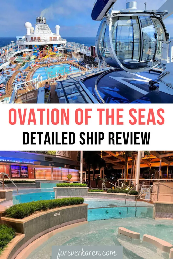 Royal Caribbean Ovation of the Seas Lido deck and Solarium pool