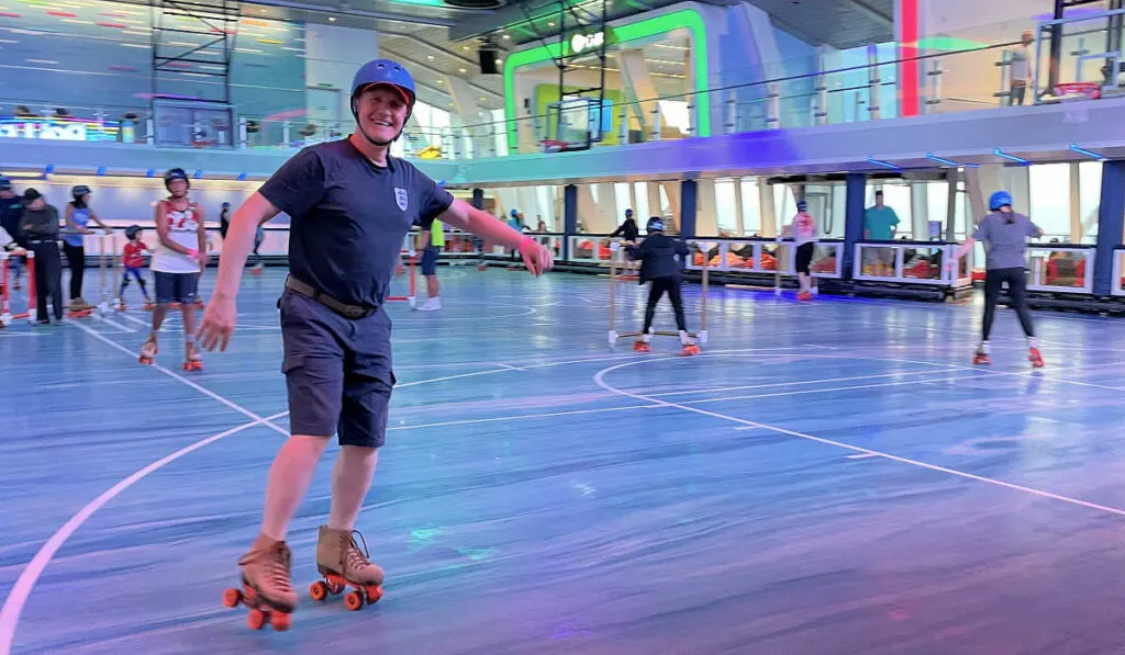 Roller skating at the Sea Plex