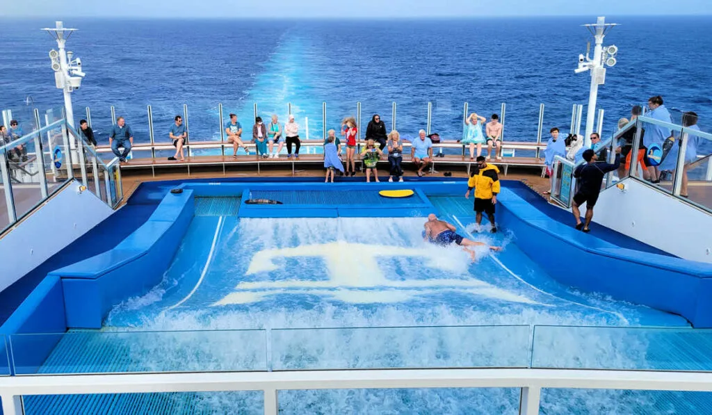 The FlowRider at the ship's aft