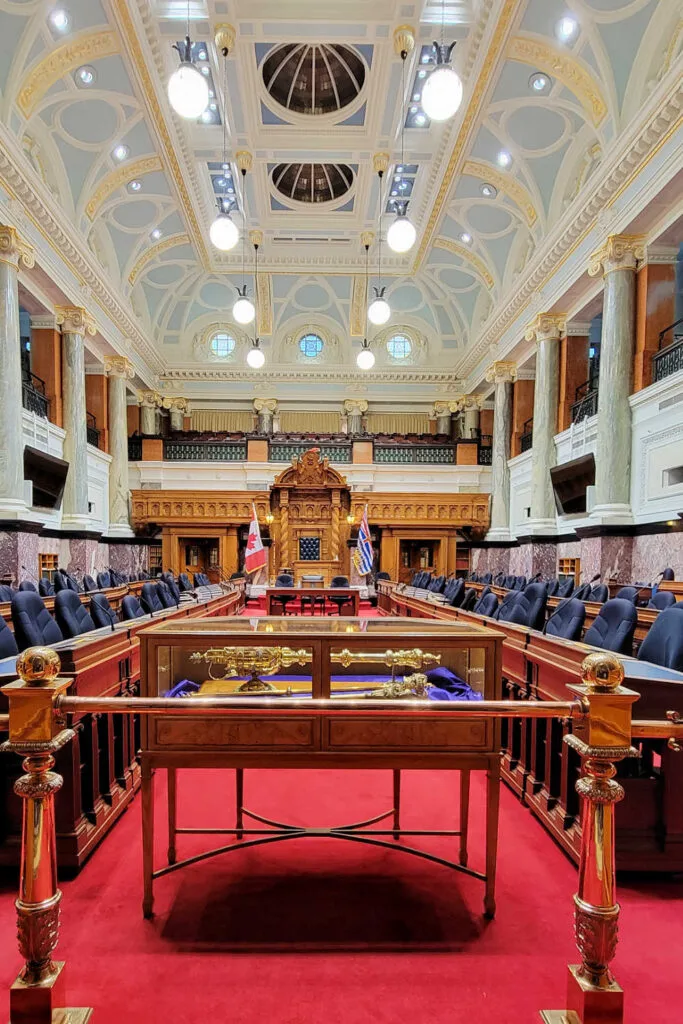 Inside the BC Legislature
