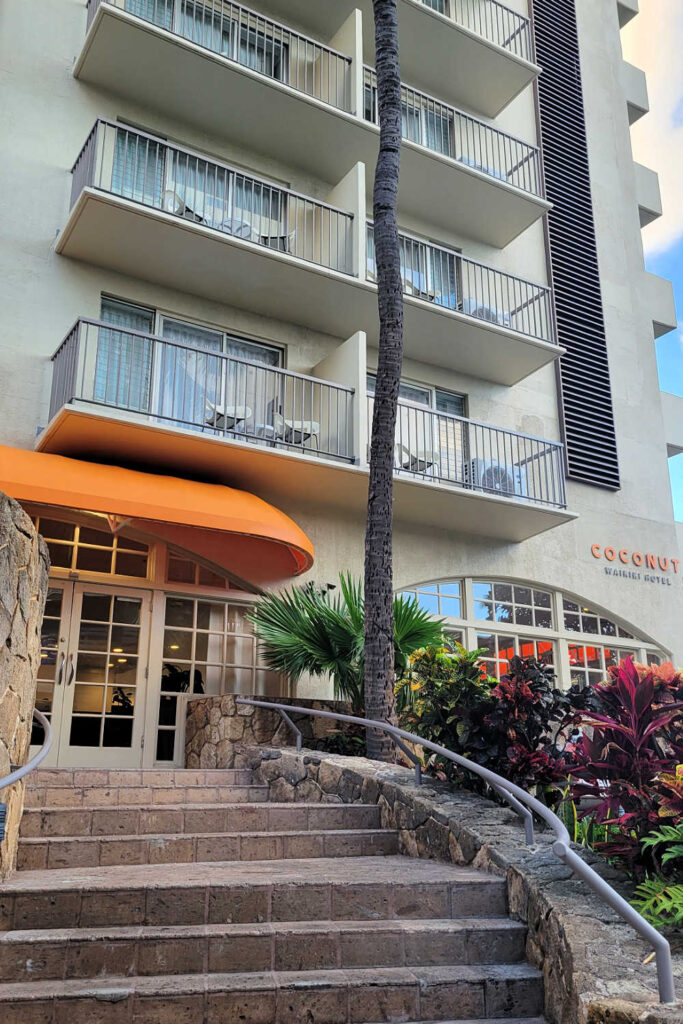 Coconut Waikiki Hotel entrance