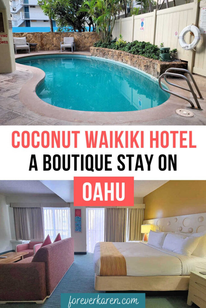 Coconut Waikiki Hotel pool and executive suite room