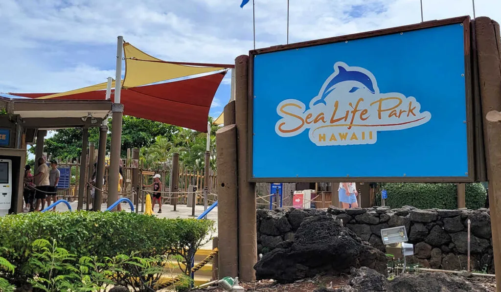 Entrance to Sea Life Park on Oahu
