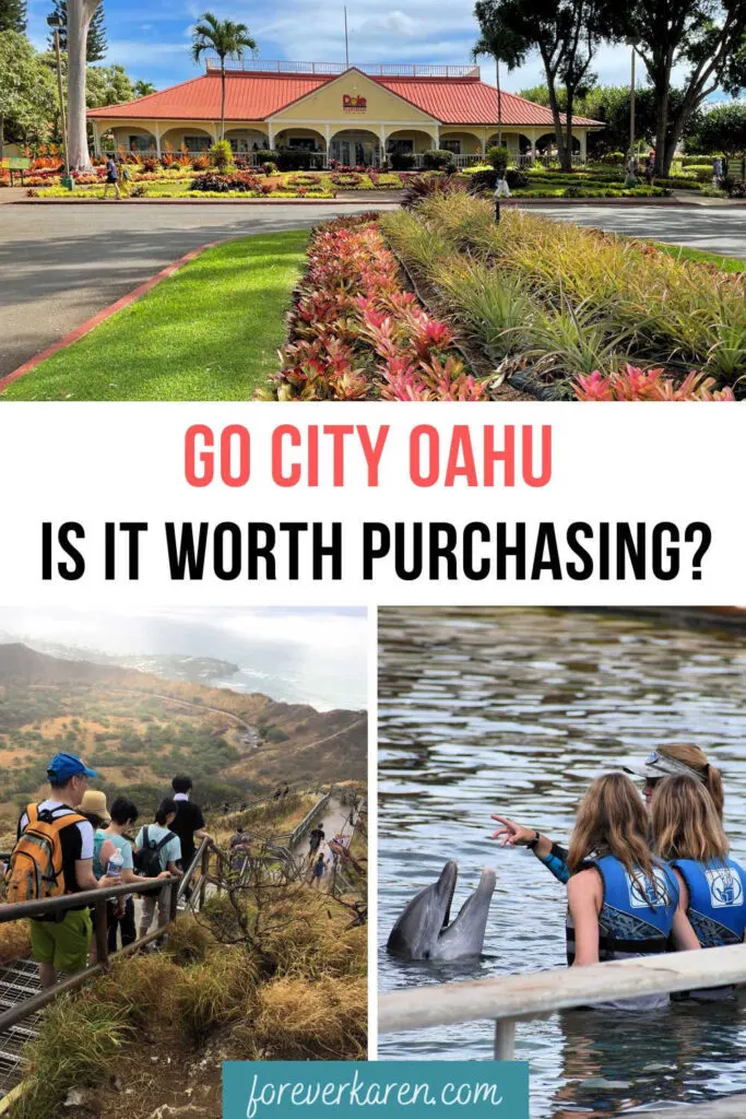 Dole Plantation, Diamond Head hike and the Dolphin Encounter - all places you can use the Go City Oahu pass