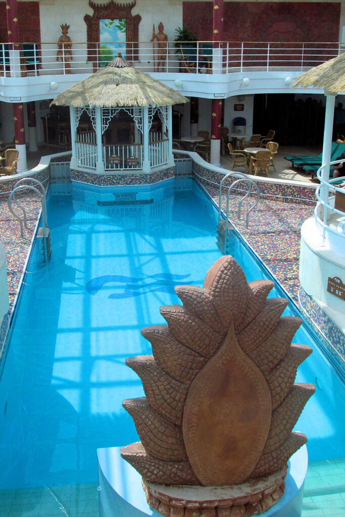 Lotus indoor pool on the Coral Princess