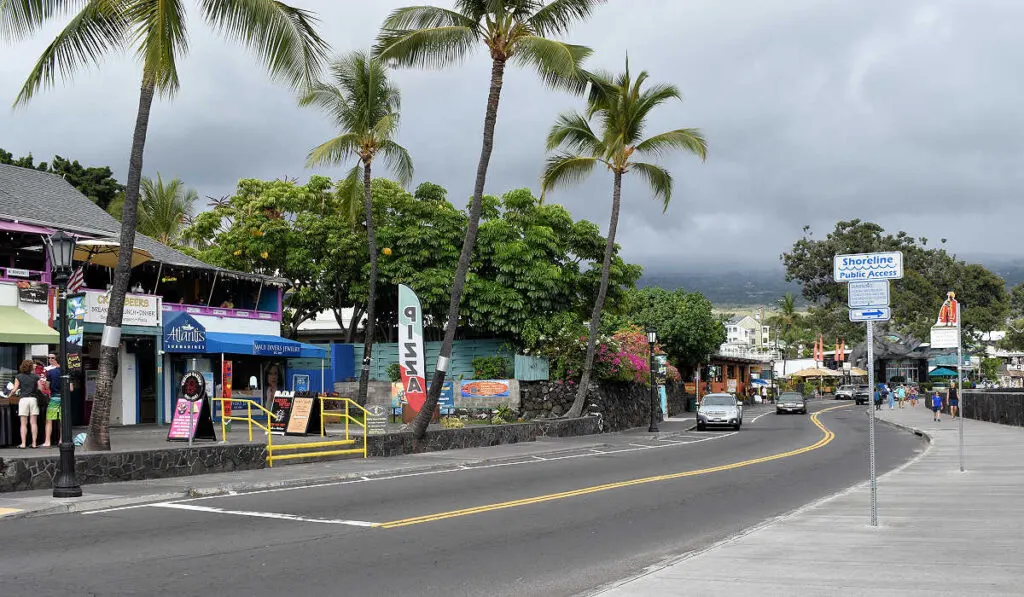 Main street in Kailua-Kona