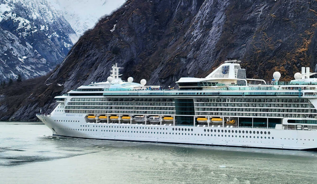 Radiance of the Seas in Tracy Arm, Alaska