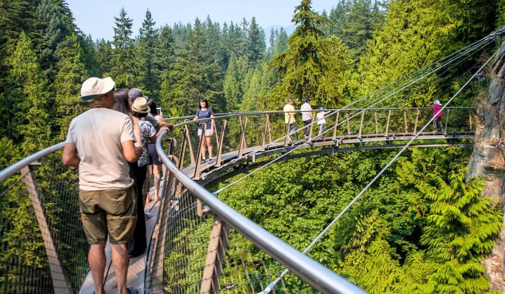 Cliffwalk at the Capilano Suspension Bridge Park in Vancouver