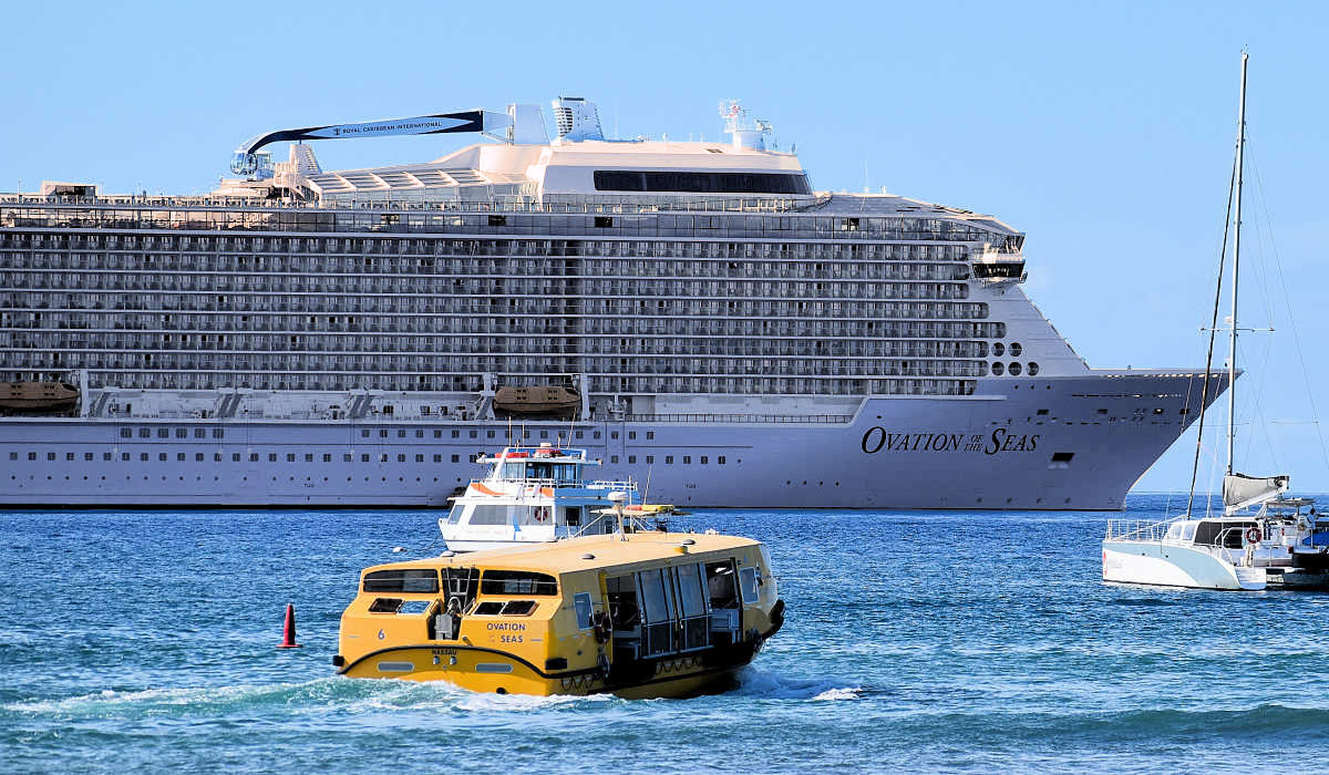 Tendering to the Ovation of the Seas in Lahaina Harbor