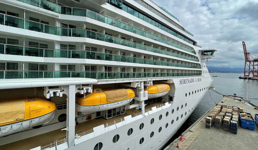 The Serenade of the Seas docked in Vancouver, BC