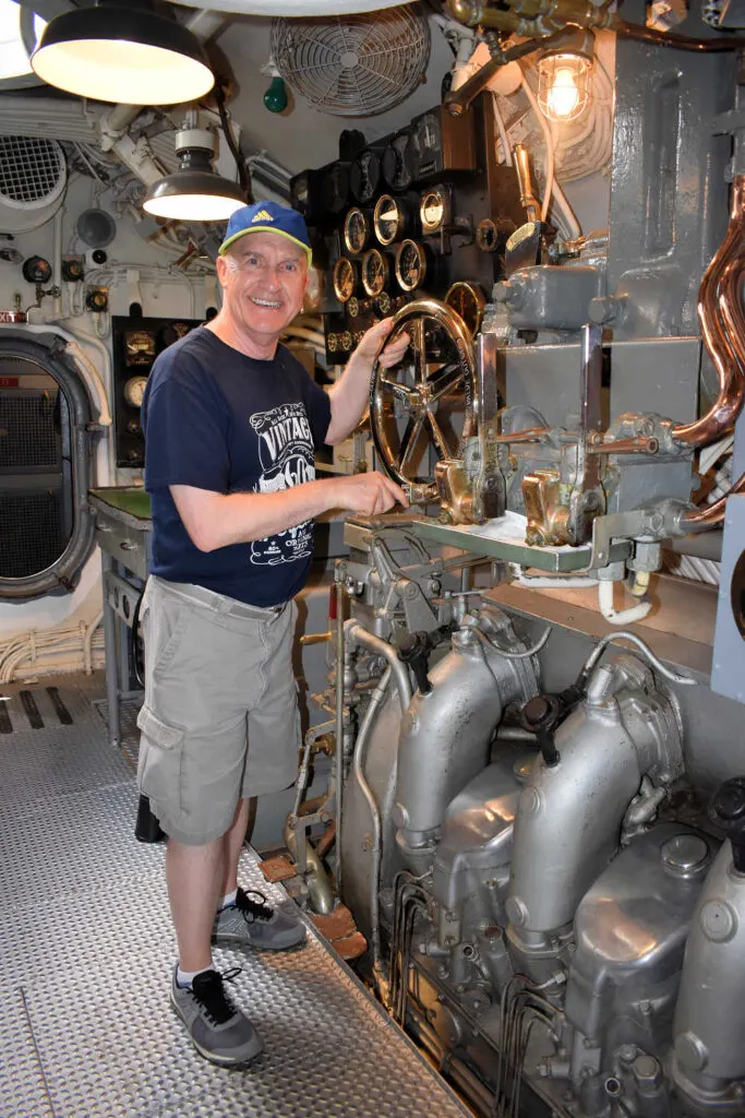 Brian touring the USS Bowfin submarine at Pearl Harbor, Oahu