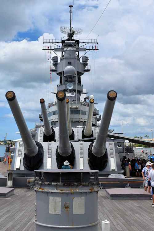 Touring the USS Missouri battleship