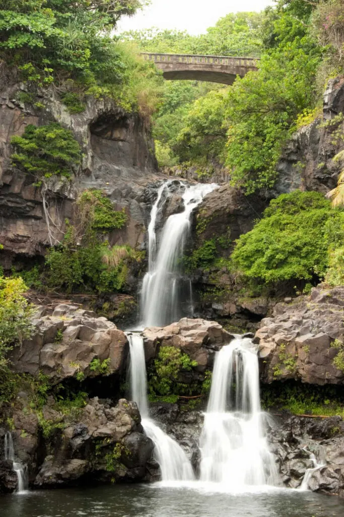 Waterfall on the Road to Hana in Maui