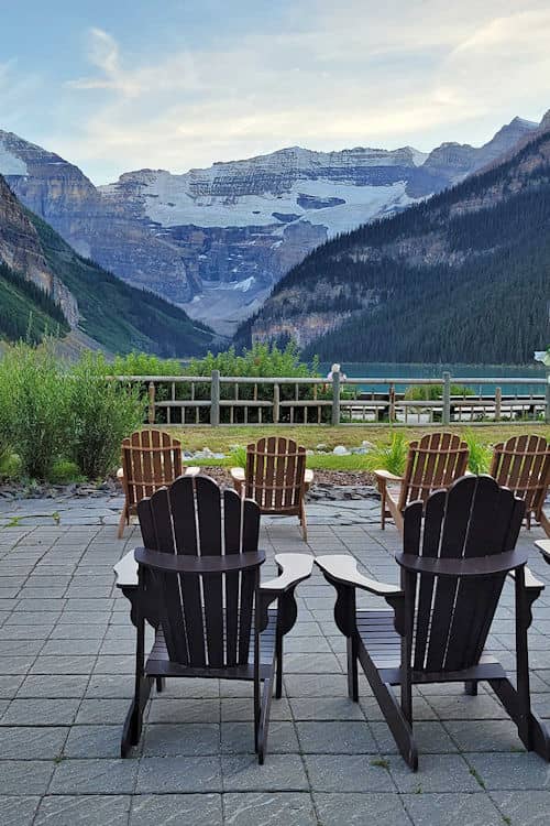 Guest Adirondacks at the Chateau Lake Louise