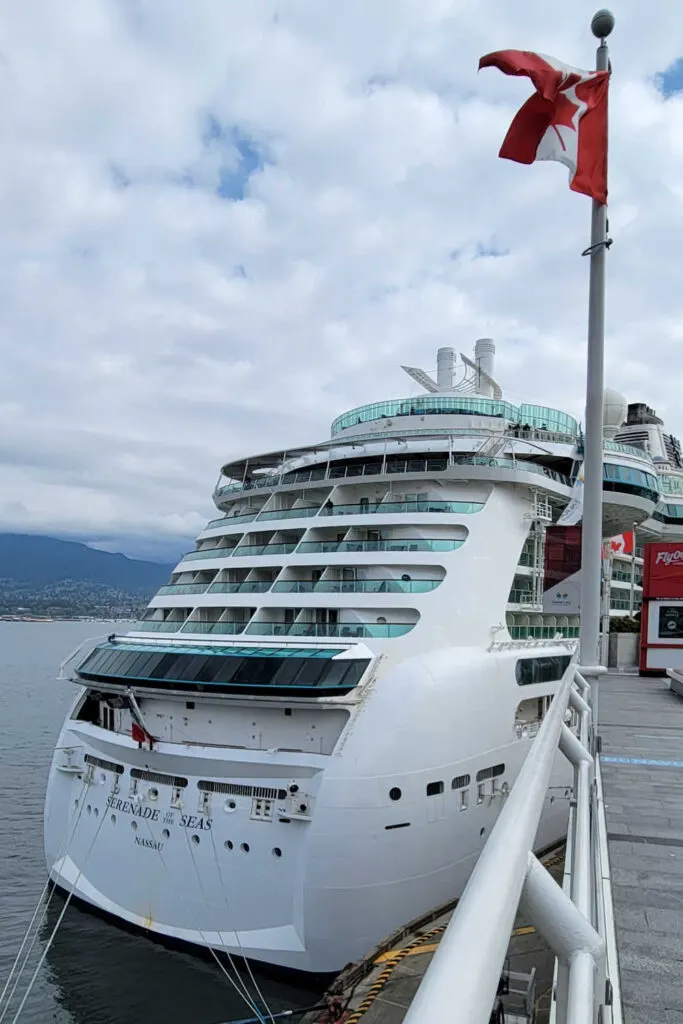 Serenade of the Seas docked in Vancouver
