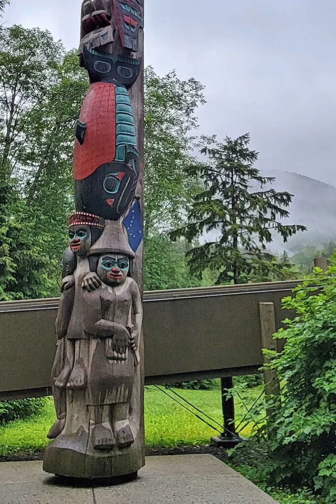 Totem pole at the Totem Heritage Center, Ketchikan